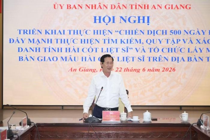 Ông Lê Văn Phước, Phó Chủ tịch UBND tỉnh An Giang, Trưởng Ban Chỉ đạo 515 tỉnh, chủ trì hội nghị.