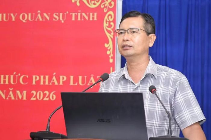 Ông Danh Tha, Phó Giám đốc Sở Dân tộc và Tôn giáo tỉnh An Giang, phát biểu khai mạc.