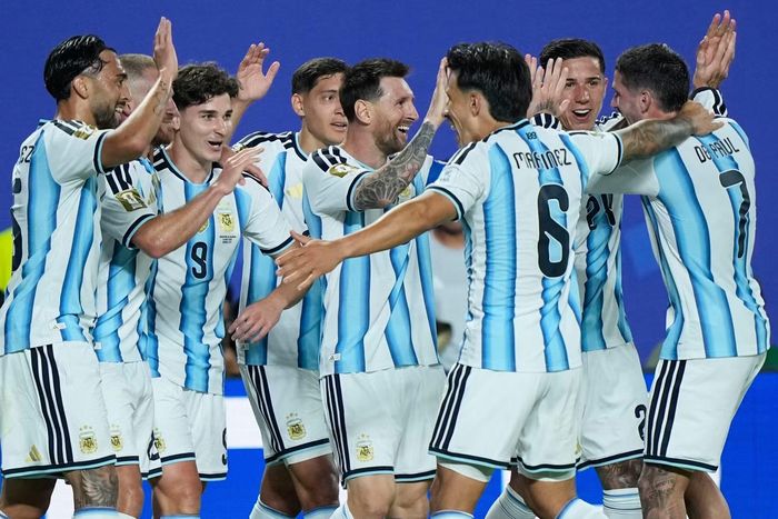 Các cầu thủ Argentina.