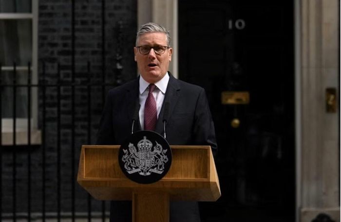 Thủ tướng Anh Keir Starmer thông báo từ chức. (Ảnh: Reuters)
