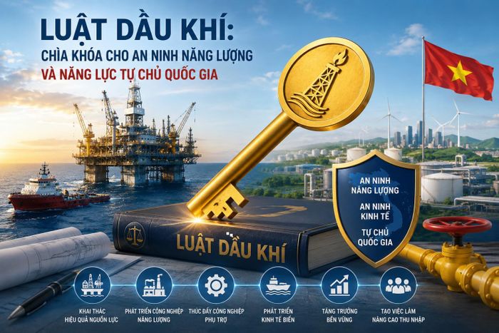 Luật Dầu khí là “chìa khóa” cho an ninh năng lượng và năng lực tự chủ quốc gia.