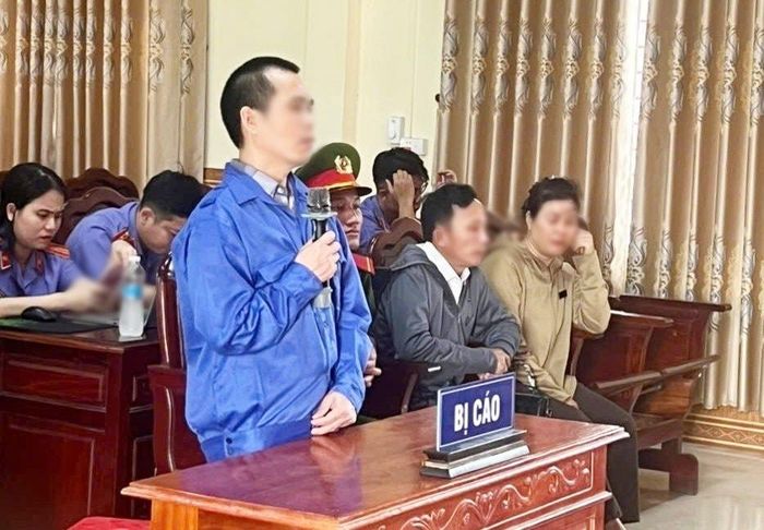 Bị cáo Nguyễn Đình Hiền tại phiên xử.
