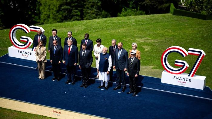 Các nhà lãnh đạo tại Hội nghị thượng đỉnh G7 ở Pháp, ngày 16/6/2026. Ảnh: X/The White House/euromaidanpress.com
