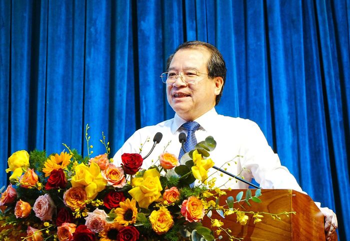  Phó Cục trưởng Cục Du lịch Quốc gia Hà Văn Siêu phát biểu tại hội nghị. Ảnh: Kim Loan