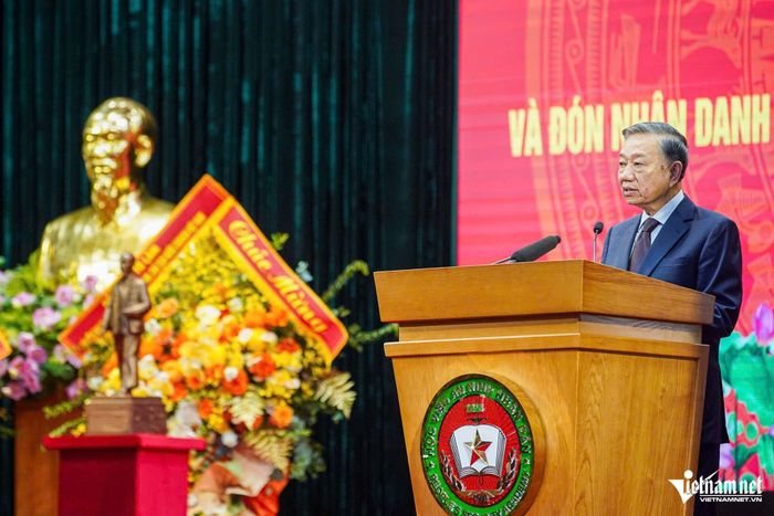 Tổng Bí thư, Chủ tịch nước Tô Lâm phát biểu tại buổi lễ