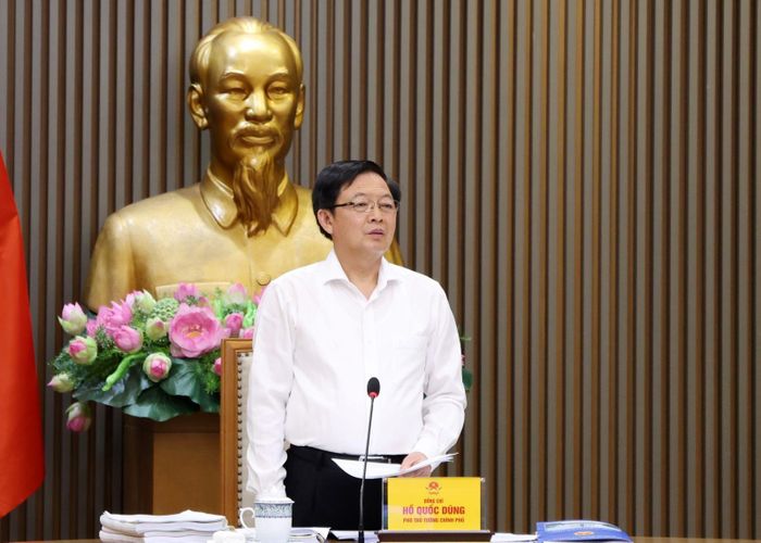 Phó Thủ tướng Hồ Quốc Dũng: Quy hoạch sử dụng đất đai phải đi trước một bước để mở đường cho phát triển. Ảnh: VGP
