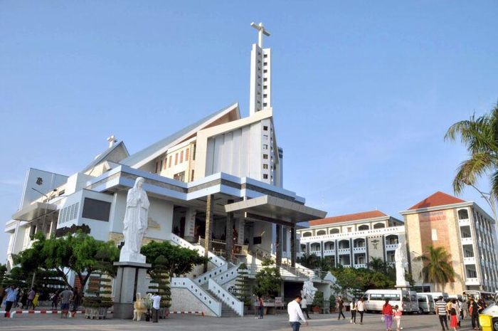 Nhà Thờ Tắc Sậy (Cà Mau), nơi diễn ra Lễ Tuyên phong Chân phước linh mục Phanxicô Xaviê Trương Bửu Diệp. Ảnh: GHCG
