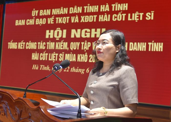 Phó Chủ tịch UBND tỉnh Nguyễn Thị Nguyệt chỉ đạo và kết luận hội nghị.