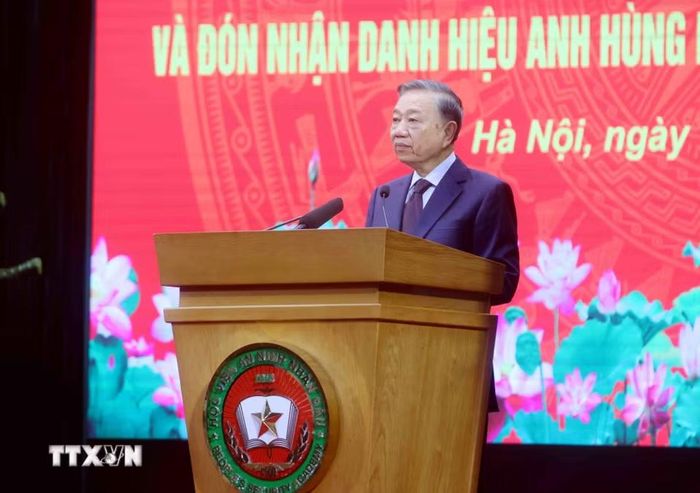 Tổng Bí thư, Chủ tịch nước Tô Lâm phát biểu chỉ đạo. (Ảnh: Phạm Kiên/TTXVN)