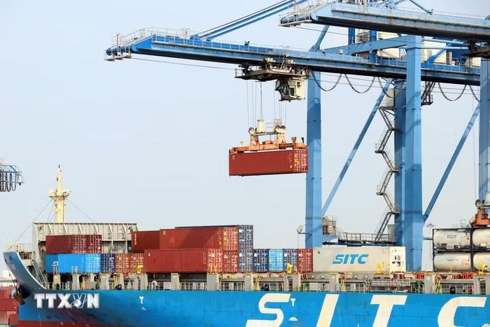 Các cảng tại Thành phố Hồ Chí Minh luôn tấp nập các tàu làm hàng. (Ảnh: Tiến Lực/TTXVN)
