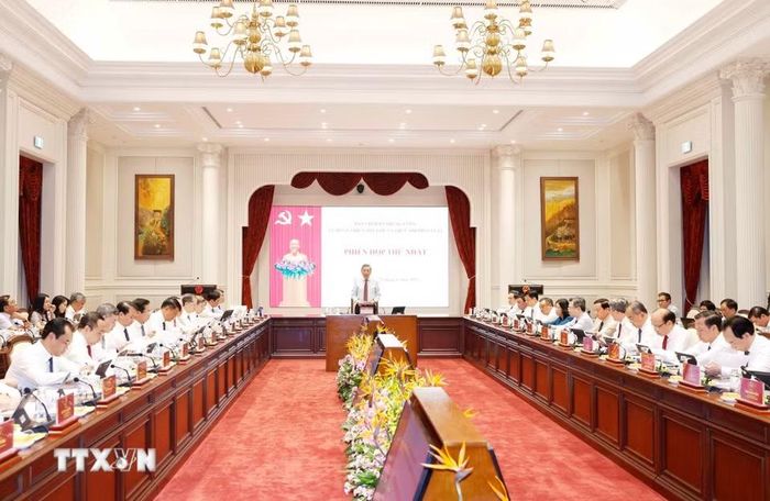 Tổng Bí thư, Chủ tịch nước Tô Lâm chủ trì Phiên họp thứ nhất của Ban Chỉ đạo Trung ương về hoàn thiện thể chế và thực thi pháp luật. (Ảnh: Thống Nhất/TTXVN)