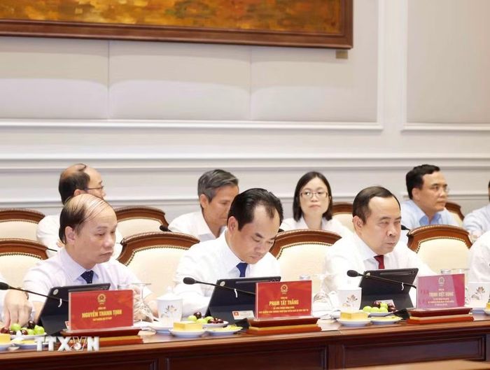 Các đại biểu tham dự Phiên họp thứ nhất Ban Chỉ đạo Trung ương về hoàn thiện thể chế và thực thi pháp luật. (Ảnh: Thống Nhất/TTXVN)
