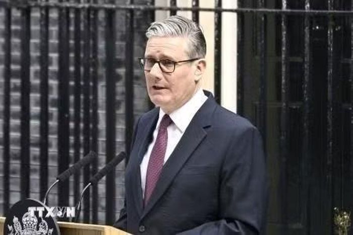 Thủ tướng Anh Keir Starmer tuyên bố từ chức, tại London, ngày 22/6/2026. (Ảnh: Kyodo/TTXVN)