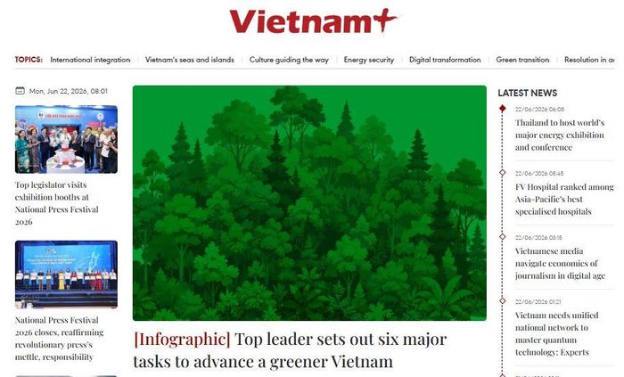 VietnamPlus (TTXVN), một trong những đơn vị tiên phong về báo chí số và báo chí đối ngoại.
