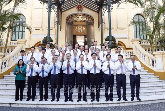 Tổng Bí thư, Chủ tịch nước Tô Lâm và các đại biểu. Ảnh: Thống Nhất/TTXVN.