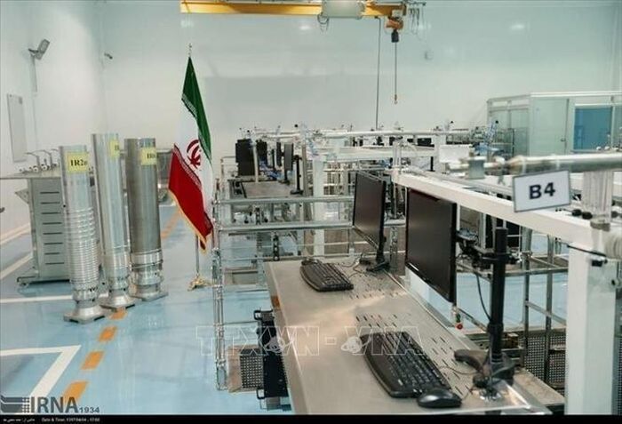 Bên trong cơ sở hạt nhân Natanz của Iran. Ảnh: IRNA/TTXVN