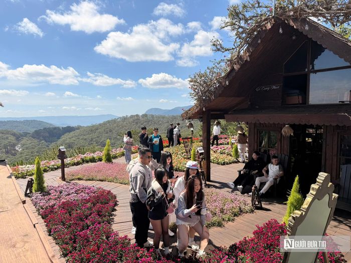 Điểm tham quan du lịch, nhiều du khách check-in ở Đà Lạt.