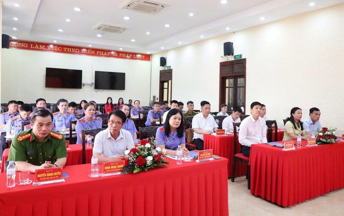 Quang cảnh Lễ ký kết Quy chế phối hợp liên ngành trong giải quyết vụ việc, vụ án xâm hại trẻ em. Ảnh: BLS