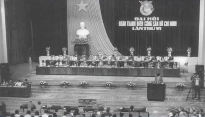 Đại hội Đoàn Thanh niên Cộng sản Hồ Chí Minh lần thứ VI (từ ngày 15 - 18/10/1992). Ảnh: Hội Liên hiệp Thanh niên Việt Nam.