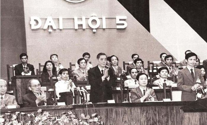 Đại hội Đoàn Thanh niên Cộng sản Hồ Chí Minh lần thứ V (từ ngày 27-30/11/1987). Ảnh: Hội Liên hiệp Thanh niên Việt Nam.