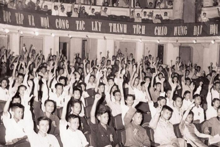 Đại hội Đoàn toàn quốc lần thứ II (từ ngày 25/10 - 04/11/1956). Ảnh: Hội Liên hiệp Thanh niên Việt Nam.