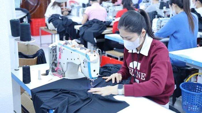 Sản xuất hàng xuất khẩu tại Công ty TNHH TH Vinasun Việt Nam, xã Ba Đình.