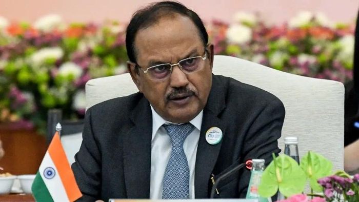 Cố vấn An ninh Quốc gia Ấn Độ, ông Ajit Doval chủ trì hội nghị. Ảnh: ANI