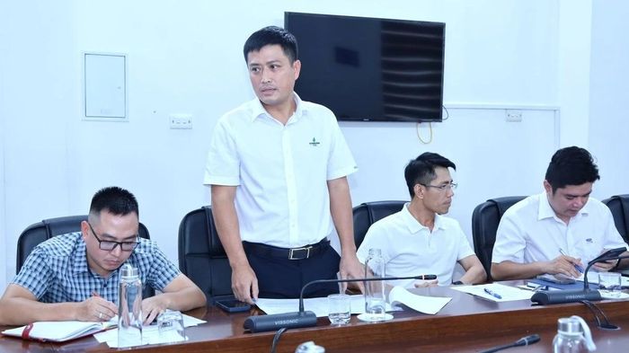 Đại diện Công ty TNHH MTV Xăng dầu, Dầu khí Thanh Hóa phát biểu.