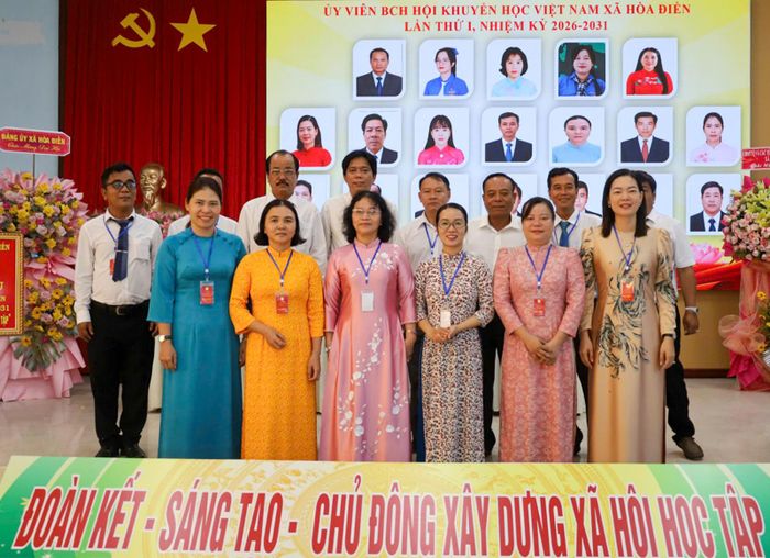 Ban Chấp hành Hội khuyến học xã Hòa Điền nhiệm kỳ 2026 - 2031.
