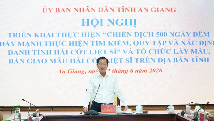 Phó Chủ tịch UBND tỉnh An Giang Lê Văn Phước, Trưởng ban Chỉ đạo 515 tỉnh, Trưởng Ban Chuyên trách tỉnh chủ trì hội nghị.