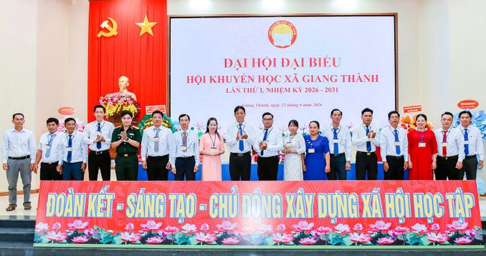 Ban Chấp hành Hội Khuyến học xã Giang Thành khóa I, nhiệm kỳ 2026 - 2031.