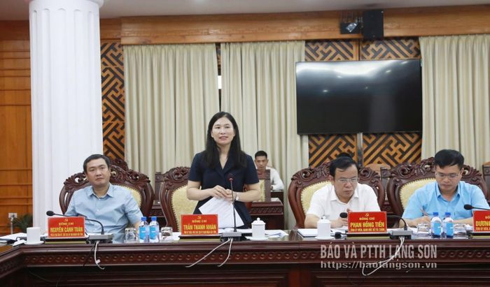 Đồng chí Phó Chủ tịch UBND tỉnh phát biểu trao đổi thảo luận tại hội nghị