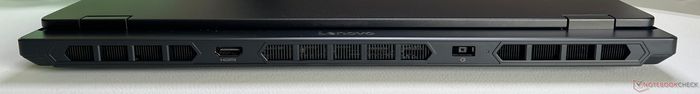 Lenovo Legion 5 Gen 10 ports on the back.