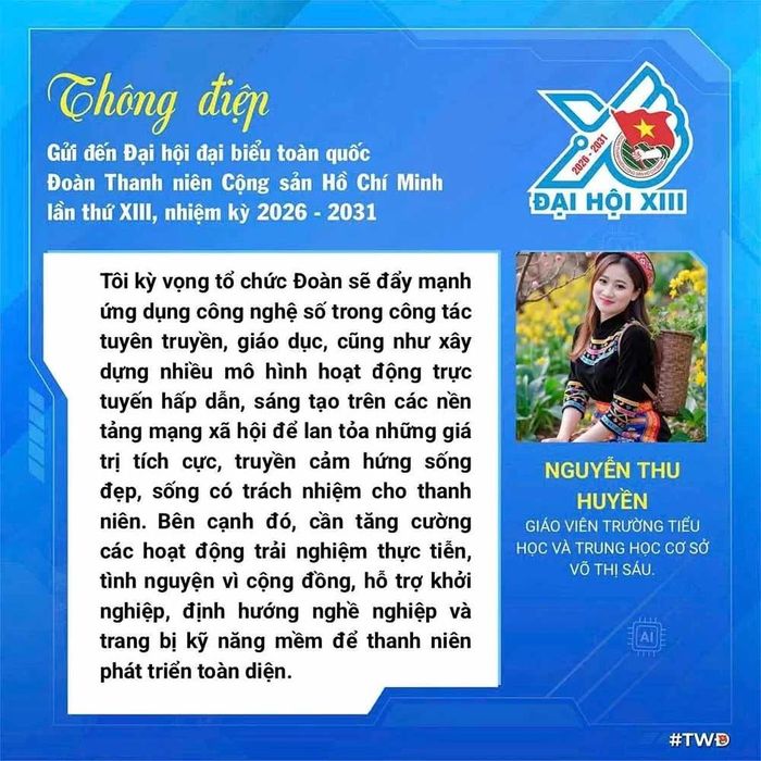 Mỗi thông điệp thể hiện trách nhiệm của cán bộ, ĐVTN với tổ chức Đoàn.
