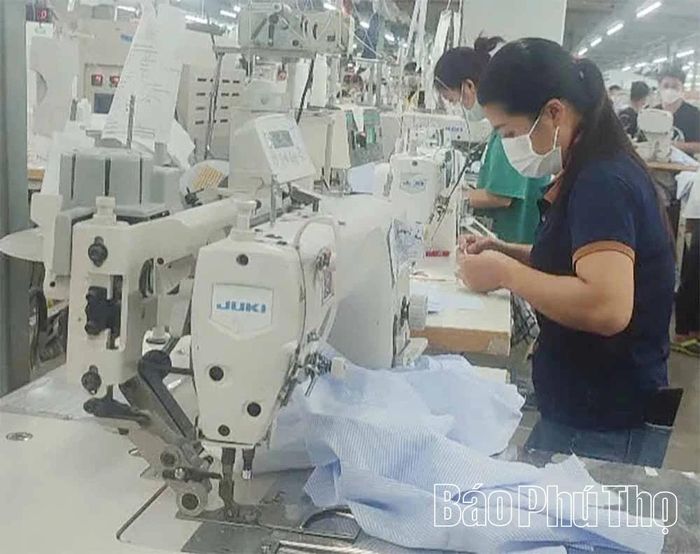 Công ty TNHH Sản xuất hàng may mặc Việt Nam (KCN Bá Thiện II) chuyên sản xuất hàng may mặc xuất khẩu cung cấp cho thị trường quốc tế.