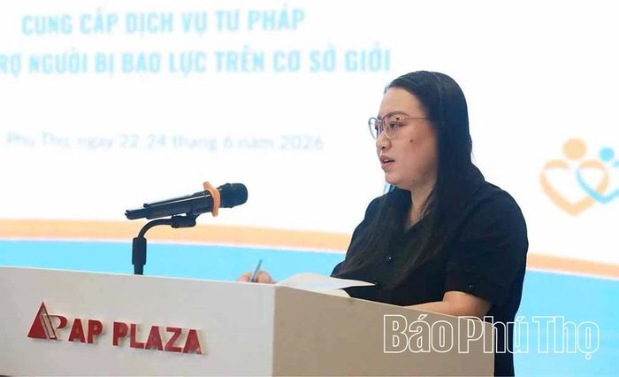 Đại diện Sở Y tế tỉnh Phú Thọ phát biểu tại chương trình.