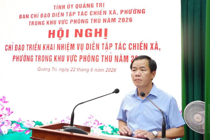Đồng chí Nguyễn Văn Phương, Bí thư Tỉnh ủy, Trưởng ban Chỉ đạo phát biểu chỉ đạo tại hội nghị - Ảnh: X.D