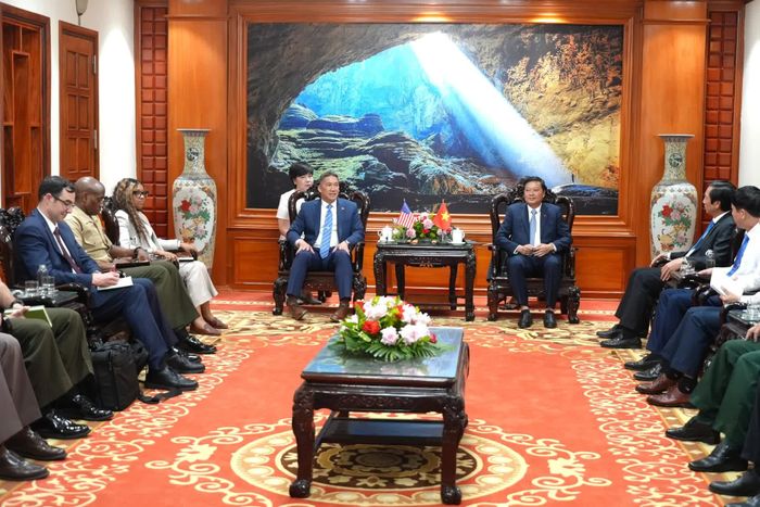 Quang cảnh buổi tiếp - Ảnh: T.Đ