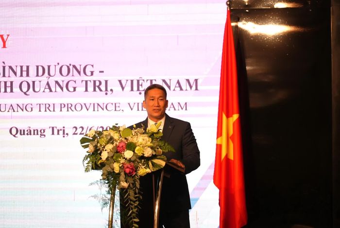 Ông Hùng Cao, Quyền Bộ trưởng Hải quân Hoa Kỳ phát biểu tại lễ khai mạc - Ảnh: T.Đ