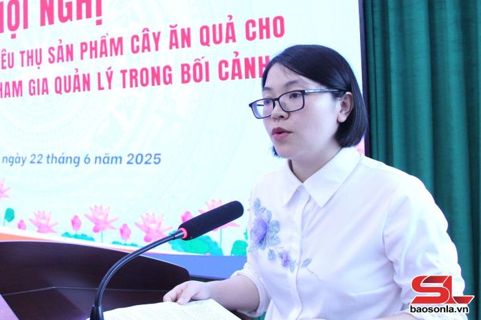 Chủ tịch Hội phụ nữ tỉnh phát biểu khai mạc hội nghị