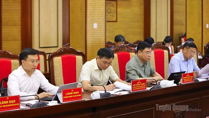 Các đồng chí Thường trực HĐND, UBND tỉnh dự cuộc họp.