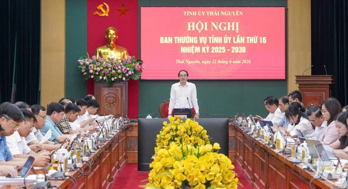 Đồng chí Bí thư Tỉnh ủy Trịnh Xuân Trường chủ trì Hội nghị Ban Thường vụ Tỉnh ủy Thái Nguyên lần thứ 16, nhiệm kỳ 2025-2030.