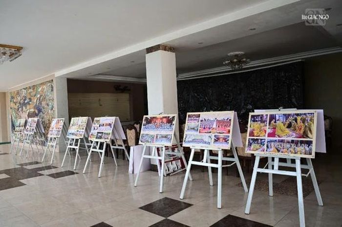Khu vực triển lãm các hoạt động Phật sự của Phật giáo TP.Hải Phòng