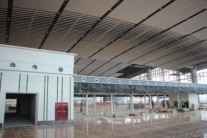 Các hạng mục bên trong sân bay Long Thành đang được tăng tốc thi công.