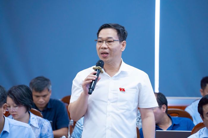 Phó Chủ nhiệm Ủy ban Khoa học, Công nghệ và Môi trường Đỗ Đức Hồng Hà phát biểu