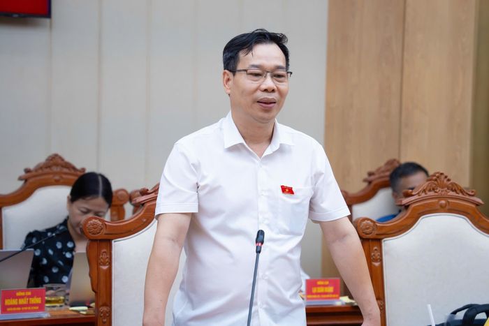 Phó Chủ nhiệm Ủy ban Khoa học, Công nghệ và Môi trường Đỗ Đức Hồng Hà phát biểu