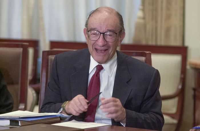Cựu Chủ tịch Fed Alan Greenspan vào tháng 4/2015. Ảnh: Fed