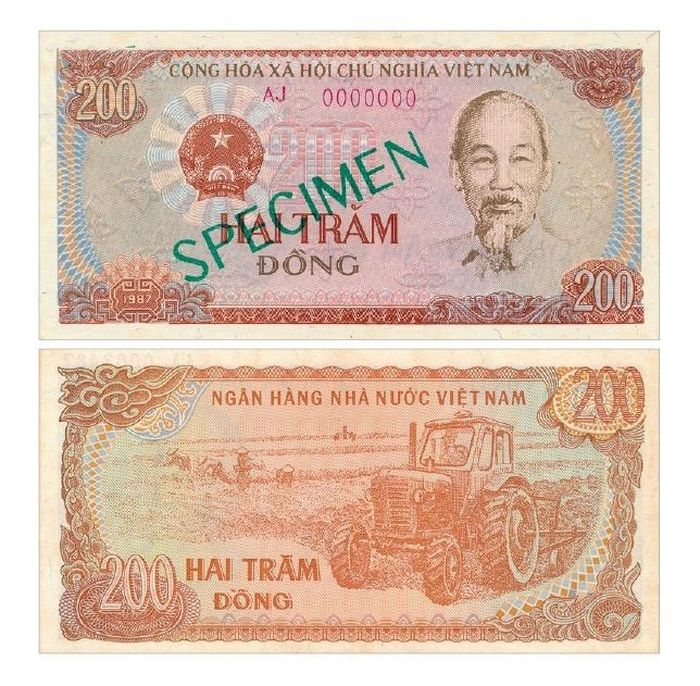 Tiền giấy 200 đồng, 1987 (Seri chữ lớn)