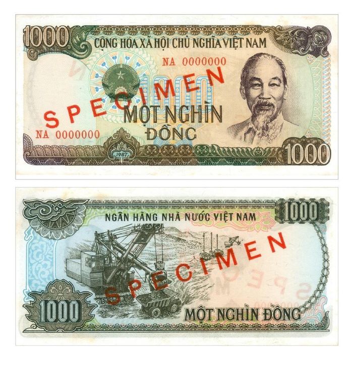 Tiền giấy 1000 đồng, 1987