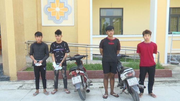 Các đối tượng tại cơ quan Công an